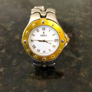 EBEL Sport Wave Stainless and 18k Mens Watch